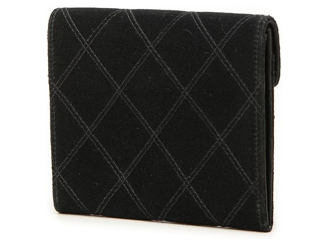 Chanel CC Satin Flap Münzbeutel in Schwarz - Ansicht 2