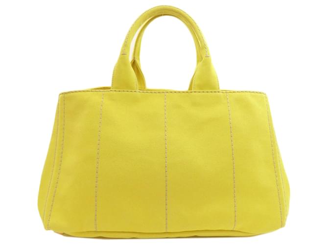 Prada Canapa Tote Bag Gelb - Ansicht 2