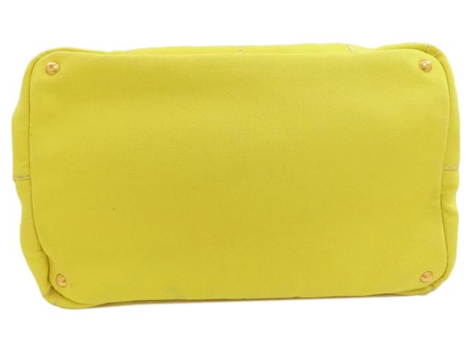 Prada Canapa Tote Bag Gelb - Ansicht 4