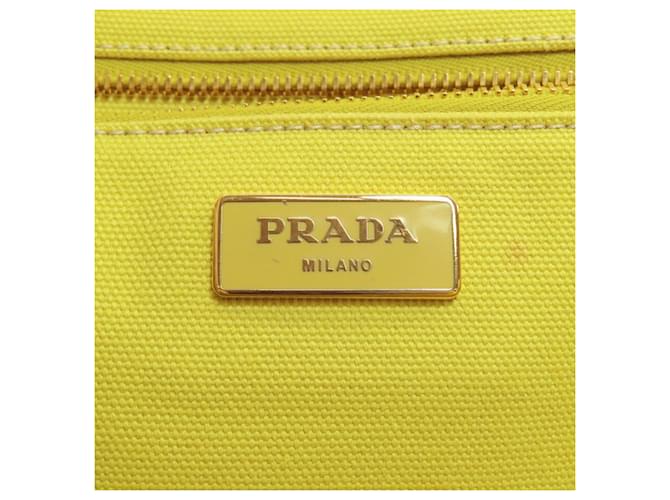 Prada Canapa Tote Bag Gelb - Ansicht 6