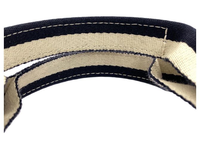 Hermès Bora Tote Bag Marineblau Canvas - Ansicht 12