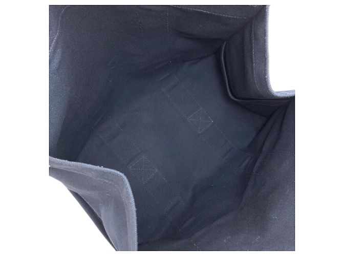 Hermès Bora Tote Bag Marineblau Canvas - Ansicht 5
