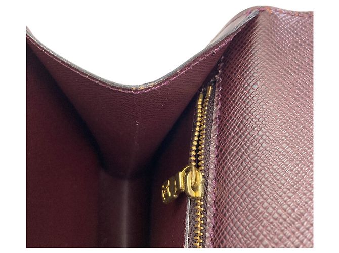 Borsa Louis Vuitton Monceau in pelle Taiga Marrone - vista 12