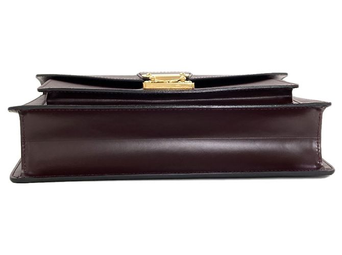 Borsa Louis Vuitton Monceau in pelle Taiga Marrone - vista 4