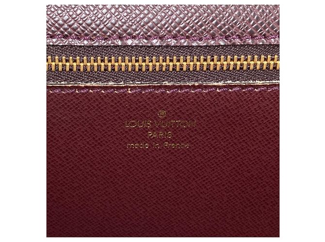 Borsa Louis Vuitton Monceau in pelle Taiga Marrone - vista 6
