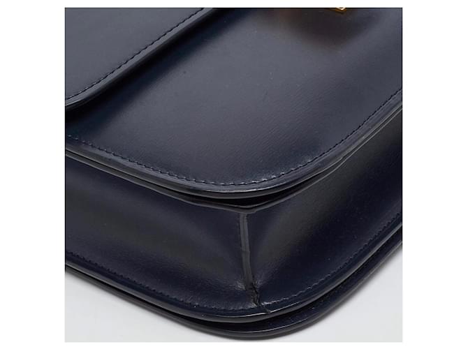 Céline Celine Medium Navy Box Bag Nero - vista 10