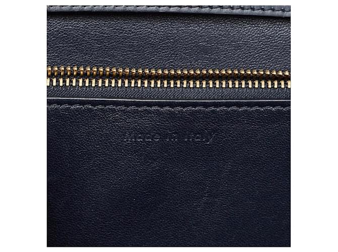 Céline Celine Medium Navy Box Bag Nero - vista 7