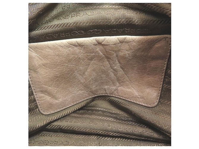 Borsa a mano in pelle 2-Way Prada da donna Marrone - vista 10