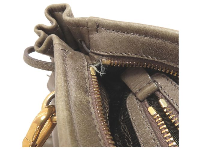 Borsa a mano in pelle 2-Way Prada da donna Marrone - vista 12