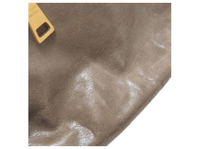 Borsa a mano in pelle 2-Way Prada da donna Marrone - vista 14