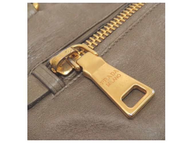 Borsa a mano in pelle 2-Way Prada da donna Marrone - vista 17