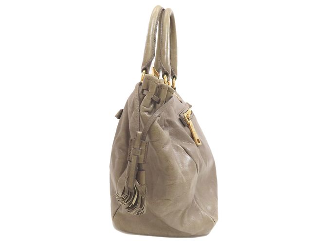 Borsa a mano in pelle 2-Way Prada da donna Marrone - vista 3