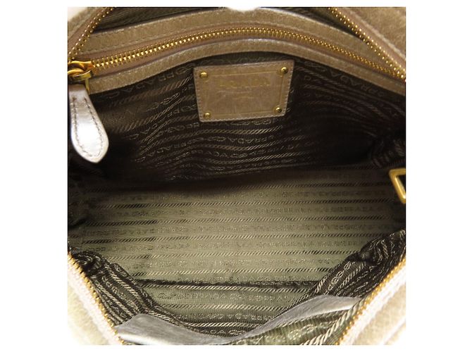 Borsa a mano in pelle 2-Way Prada da donna Marrone - vista 5