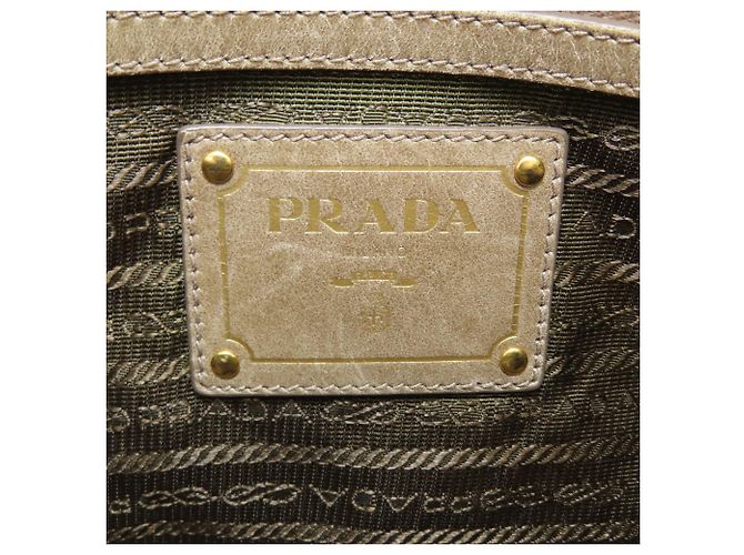 Borsa a mano in pelle 2-Way Prada da donna Marrone - vista 6
