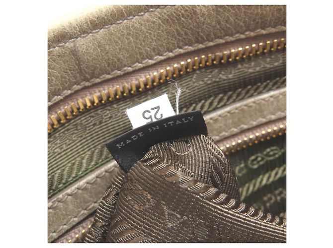 Borsa a mano in pelle 2-Way Prada da donna Marrone - vista 7