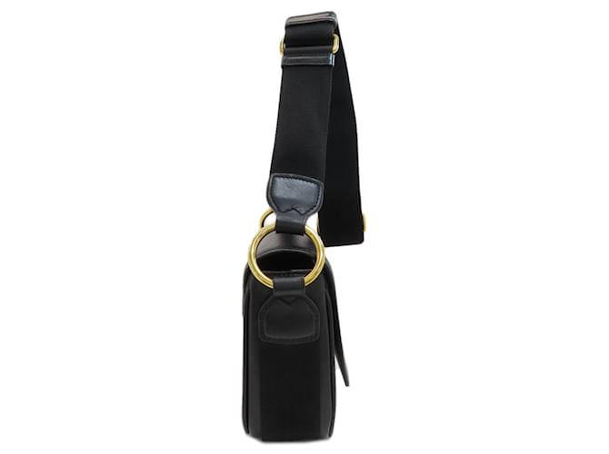 Borsa a tracolla Prada Triangle Logo Nero - vista 3