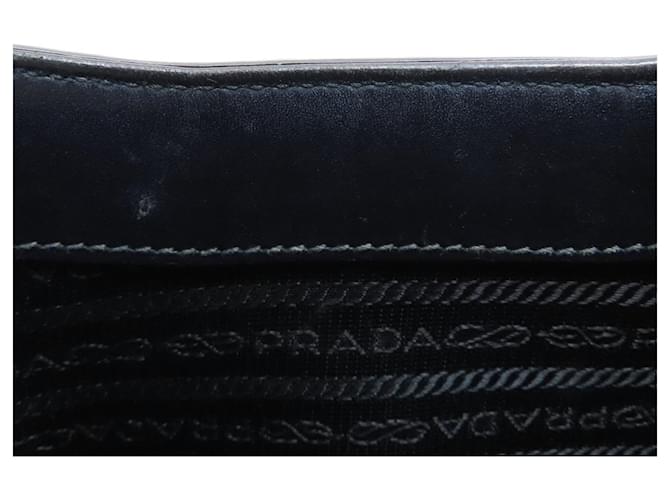 Borsa a tracolla Prada Triangle Logo Nero - vista 7