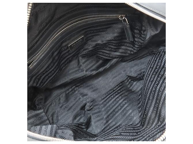 Borsa Mini Boston Prada BR3091 con logo impresso Nero - vista 5