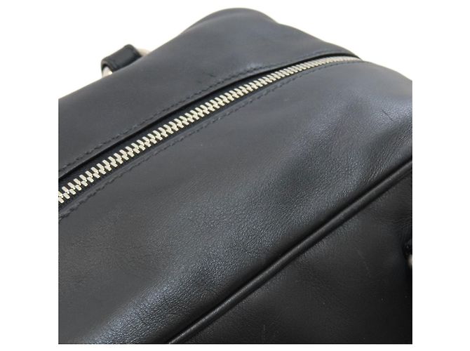 Borsa Mini Boston Prada BR3091 con logo impresso Nero - vista 9