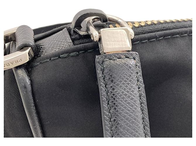 Borsa a tracolla Prada in nylon Nero - vista 11