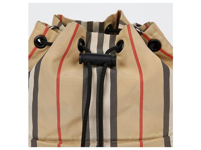 Burberry Pouch a secchiello con coulisse Poibe Marrone - vista 2