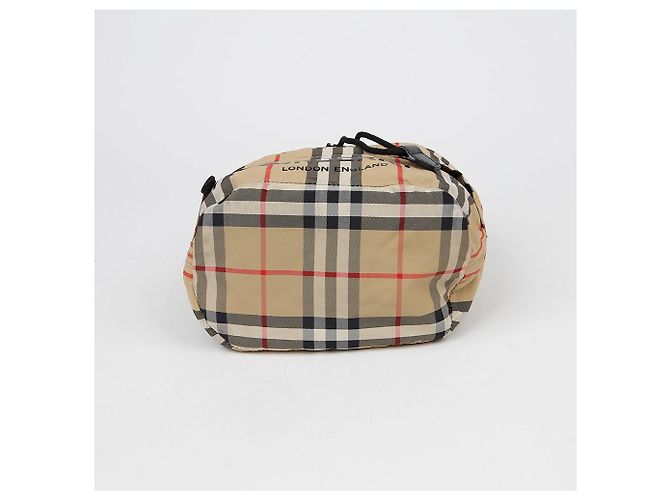 Burberry Pouch a secchiello con coulisse Poibe Marrone - vista 7