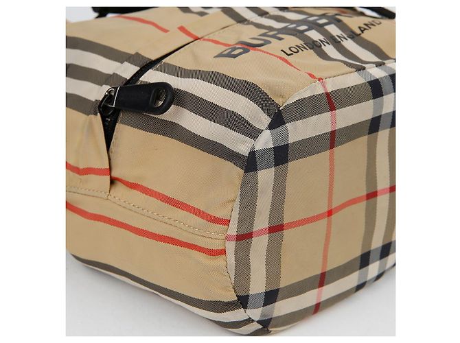 Burberry Pouch a secchiello con coulisse Poibe Marrone - vista 8