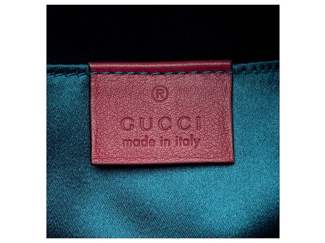 Borsa Small Camera Gucci Matelassé Velvet GG Marmont Rosa - vista 8