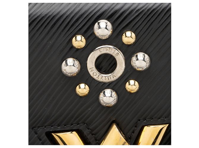 Portafoglio Louis Vuitton Epi Leather Mechanical Flowers Twist Chain Nero - vista 10