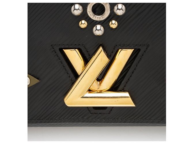 Portafoglio Louis Vuitton Epi Leather Mechanical Flowers Twist Chain Nero - vista 9