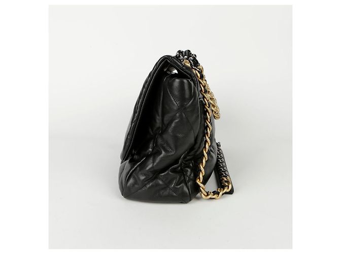 Chanel Bolso de Hombro Maxi Negro de Piel de Cordero - vista 5