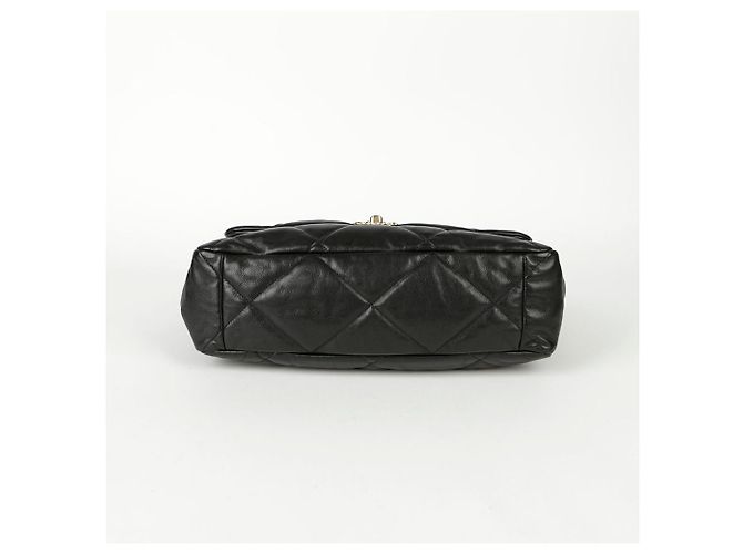 Chanel Bolso de Hombro Maxi Negro de Piel de Cordero - vista 6