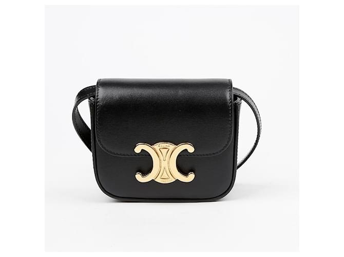 Céline Borsa a tracolla Claude Mini Shoulder Nero - vista 2