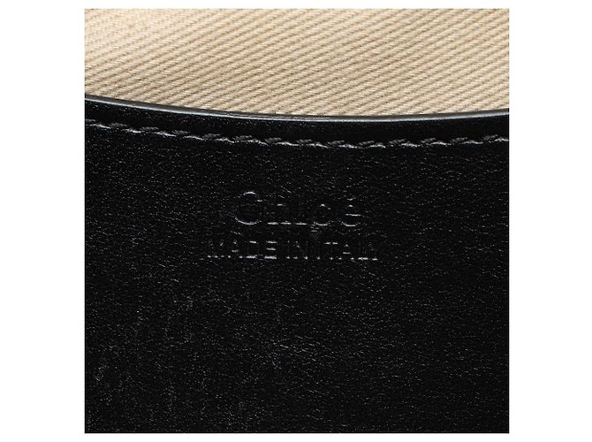 Chloé Borsa a spalla piccola Tess in pelle di vitello Chloe Nero - vista 8