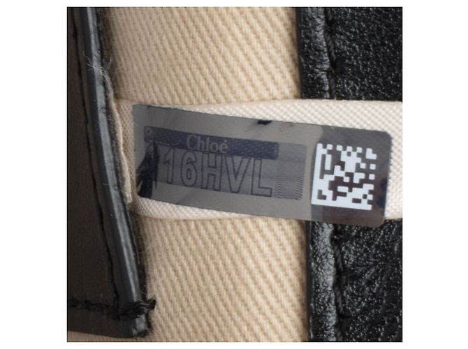 Chloé Borsa a spalla piccola Tess in pelle di vitello Chloe Nero - vista 9