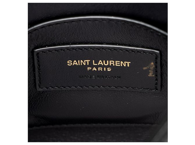 Saint Laurent Rendez-Vous Mini Hobo aus Lackleder Schwarz - Ansicht 8
