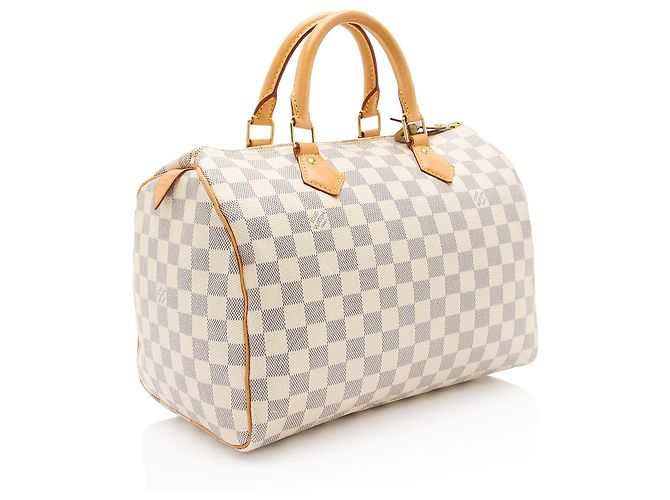 Borsa Louis Vuitton Damier Azur Speedy 30 Blu - vista 2