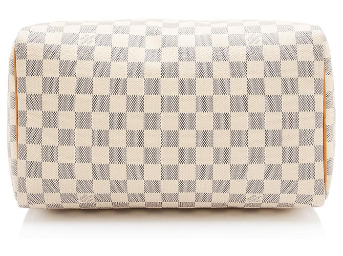 Borsa Louis Vuitton Damier Azur Speedy 30 Blu - vista 4