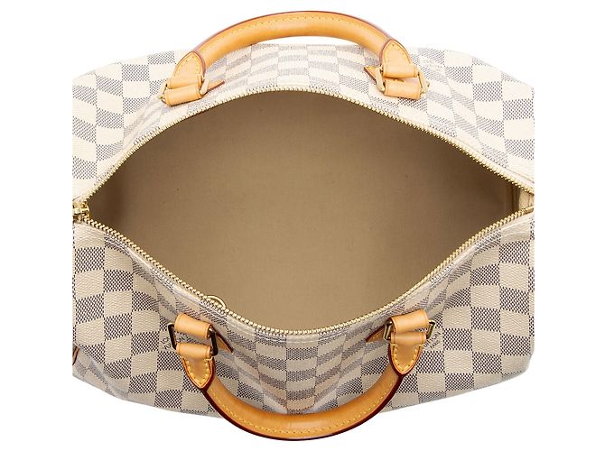 Borsa Louis Vuitton Damier Azur Speedy 30 Blu - vista 7