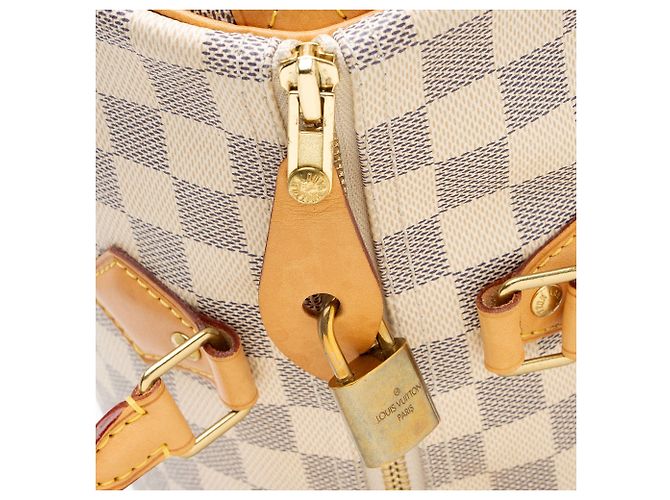 Borsa Louis Vuitton Damier Azur Speedy 30 Blu - vista 9