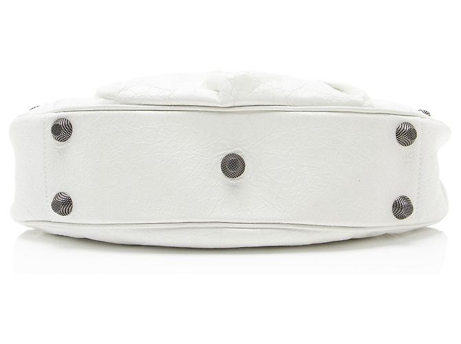 Borsa a spalla Small Le Cagole in agnello Balenciaga Bianco - vista 4