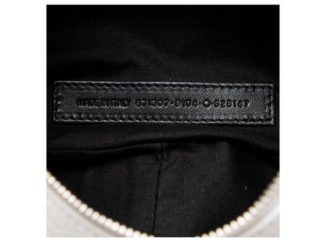 Borsa a spalla Small Le Cagole in agnello Balenciaga Bianco - vista 6