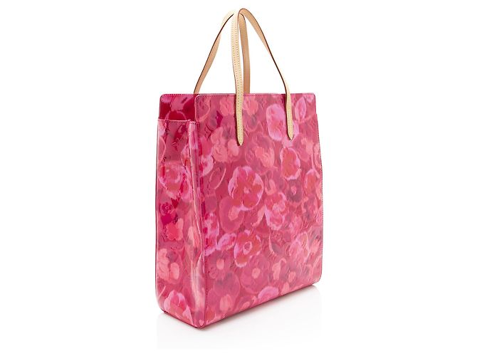 Louis Vuitton Limited Edition Monogram Vernis Ikat Catalina N/S Tote Rosa - vista 2