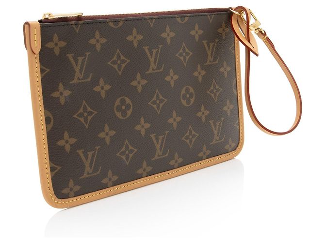 Louis Vuitton Monogram Canvas CarryAll MM Pochette Marrone - vista 2
