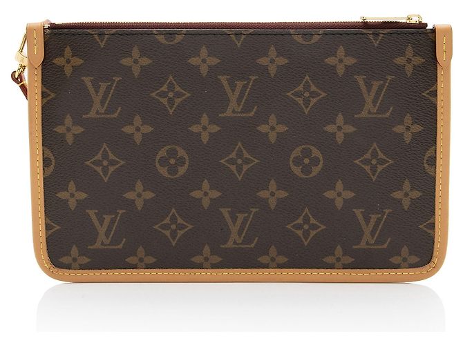 Louis Vuitton Monogram Canvas CarryAll MM Pochette Marrone - vista 3