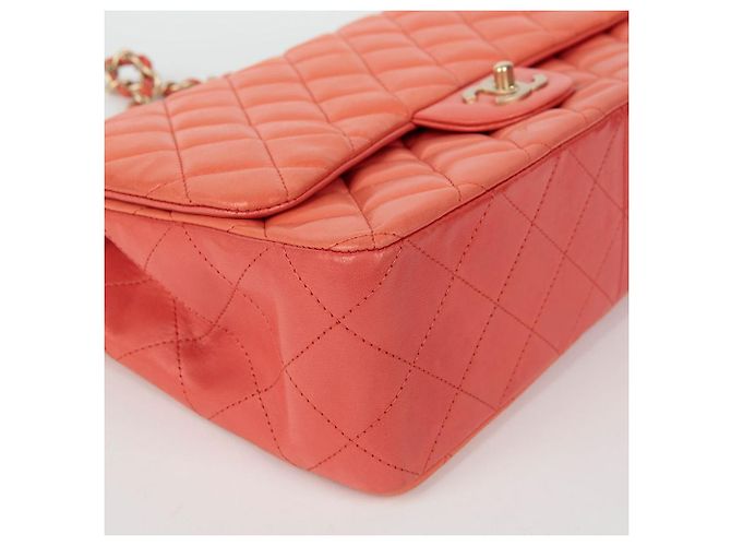 Chanel Borsa a tracolla grande classica Arancione - vista 10