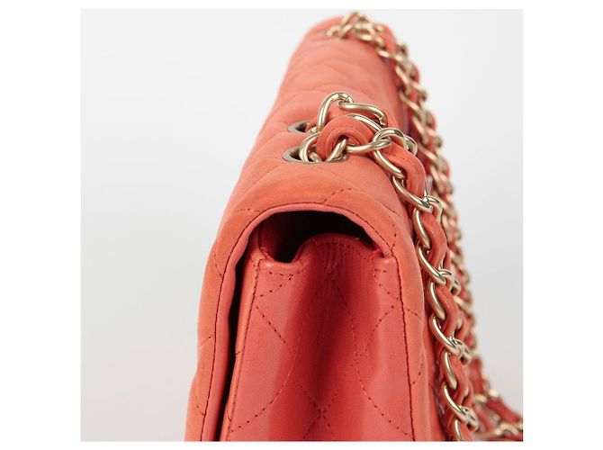 Chanel Borsa a tracolla grande classica Arancione - vista 7