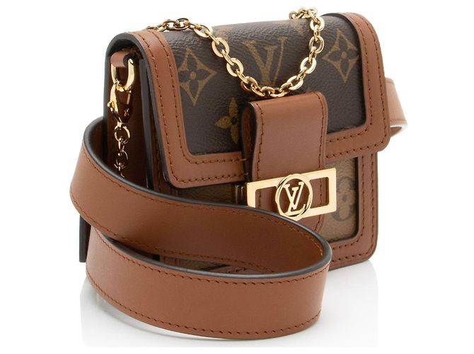 Borsello da cintura Louis Vuitton Reverse Monogram Dauphine Bumbag BB Marrone - vista 2