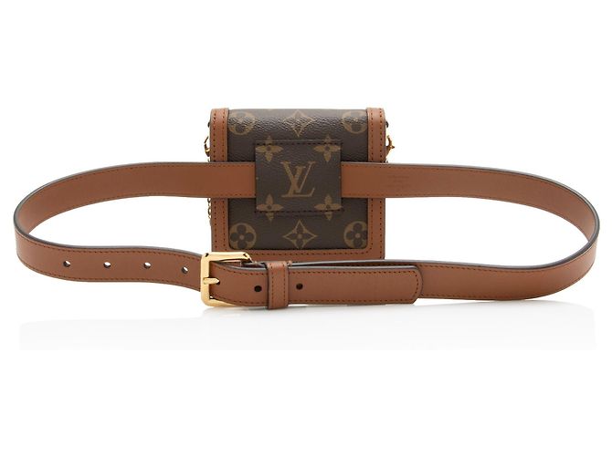 Borsello da cintura Louis Vuitton Reverse Monogram Dauphine Bumbag BB Marrone - vista 3