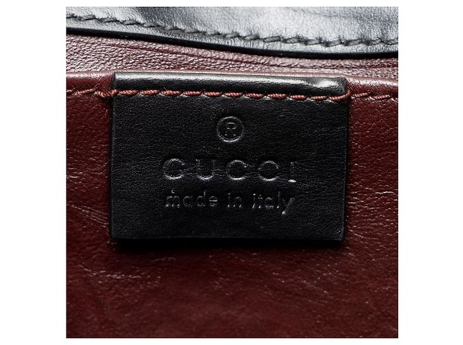 Borsa a tracolla Gucci Zumi in pelle Nero - vista 8
